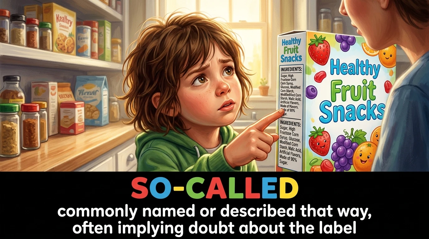 English Illustration for so-called